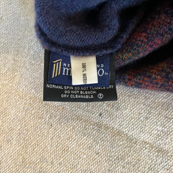 Snowy Peak Woman's 100% Merino Lambswool Fair Isle Sweater Sz Sm - Picture 10 of 12